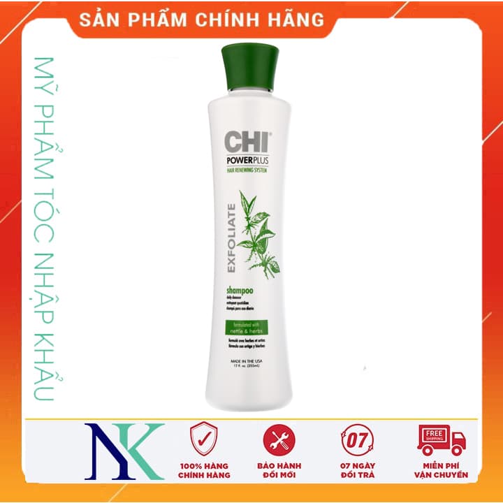 [HCM]Dầu Gội Chi Power Plus Exfoliate Giúp Chống Rụng Và Mọc Tóc 355Ml