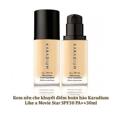 Kem Nền. Lót Karadium Main Actress Cover Foundation SPF30 PA++ 30ml