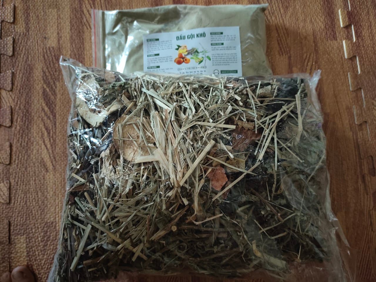 lá nấu dầu gội 1kg