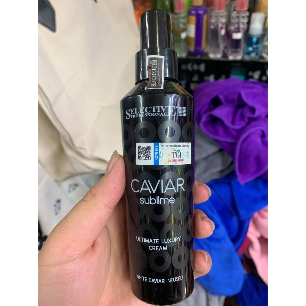 Kem dưỡng ẩm tóc chiết xuất từ trứng cá tầm Selective Caviar Cream 150ml