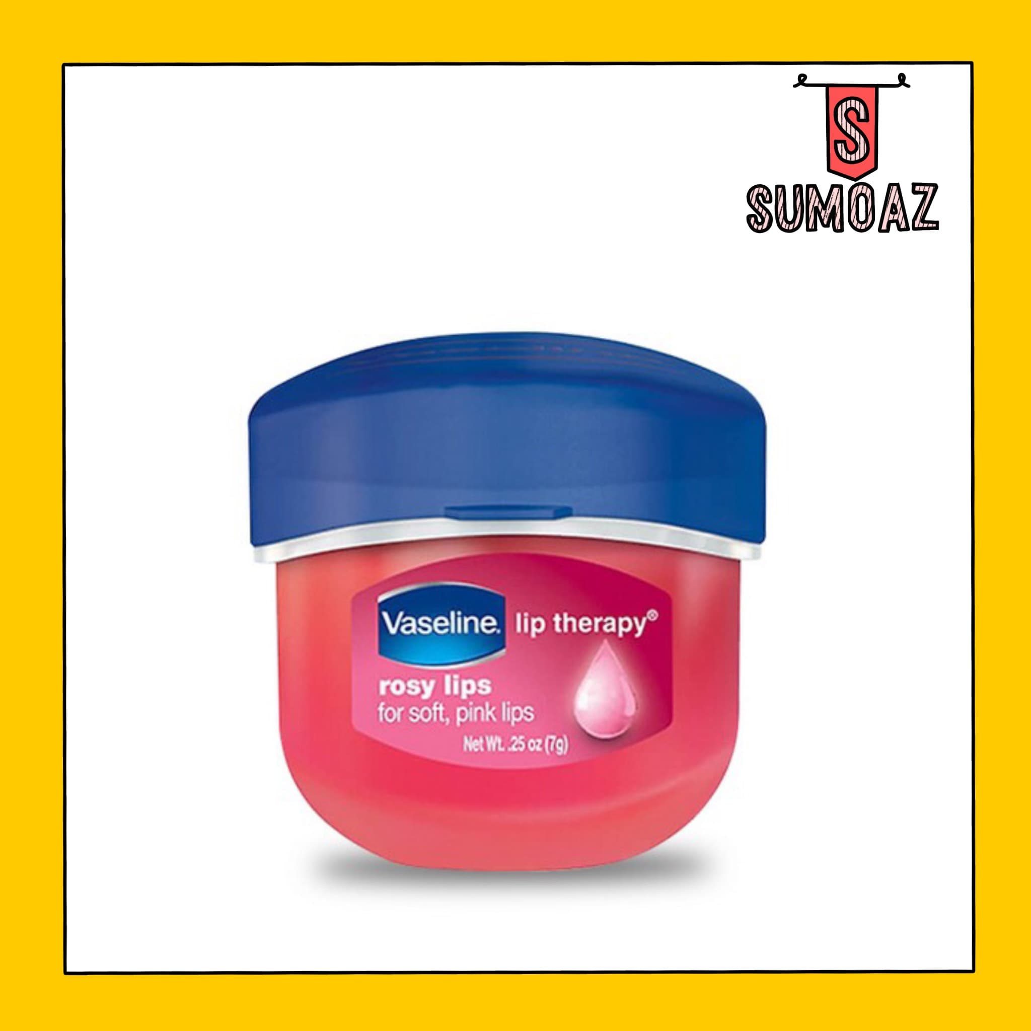[HCM]Son dưỡng môi Vaseline Lip Therapy Rosy Lips - For Soft Pink Lips - Mùi thơm dịu dưỡng ẩm cho môi giúp môi có màu hồng tự nhiên - 7g - Chính hãng USA (Nguyên hộp)