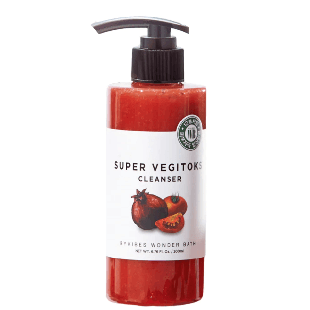 Sữa Rửa Mặt Rau Củ Kiêm Tẩy Trang Super Vegitoks Cleanser 300ml - Sủi Bọt - Thải Độc