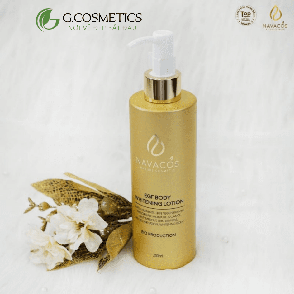 Sữa dưỡng da Navacos EGF Body Whitening Lotion 200ml - dưỡng trắng và phục hồi da