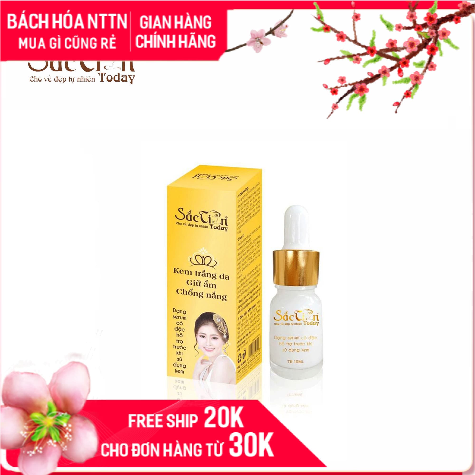 Kem trắng da giữ ẩm chống nắng Sắc tiên today (dạng Serum 10ml)