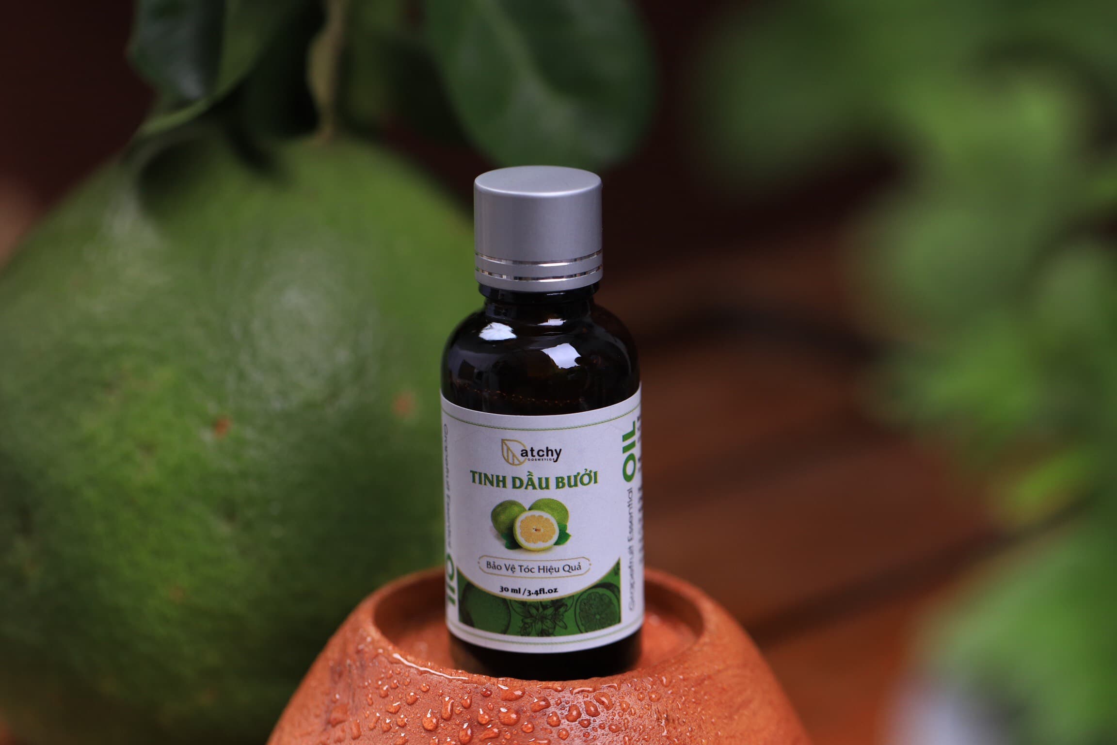 |Chính hãng| Tinh dầu bưởi dưỡng tóc 100% tự nhiên kích thích móc tóc và ngăn ngừa rụng tóc