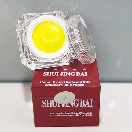 Kem dưỡng trắng da giảm nám tàn nhanng Shui Jing Bai Thủy Tinh Bạch 2in1 - Kem đêm