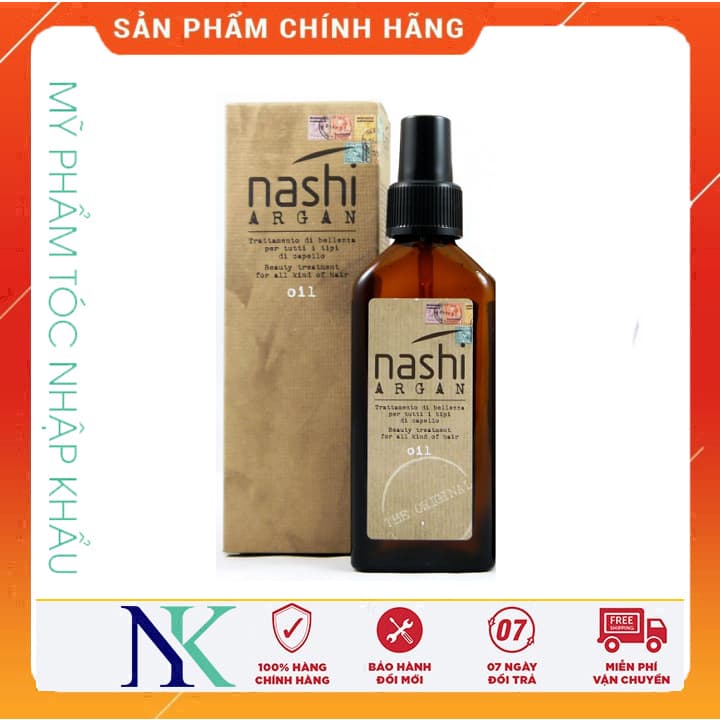 [HCM]Tinh Dầu Dưỡng Tóc Nashi Argan Oil Phục Hồi Tóc Hư Tổn 100Ml