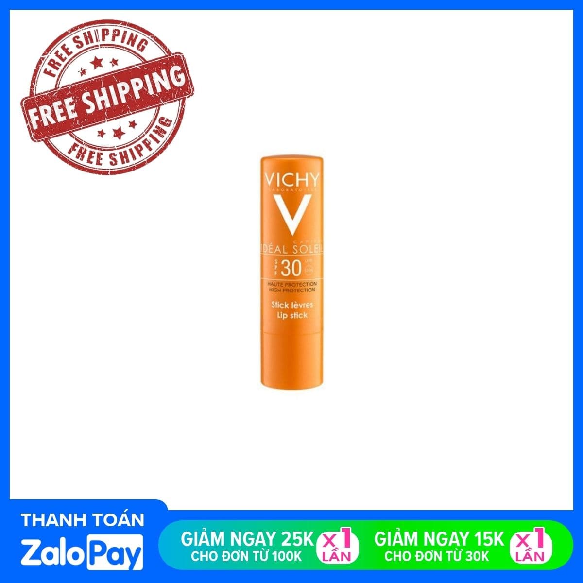 [HCM]Son Dưỡng Môi Chống Nắng Vichy Capital Ideal Soleil High Protection Lip Stick 4.7g