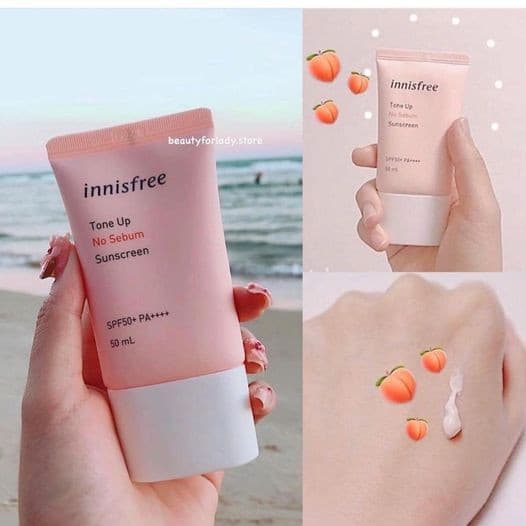 [HCM]Kem Chống Nắng Innisfree Tone Up No Sebum Sunscreen hồng