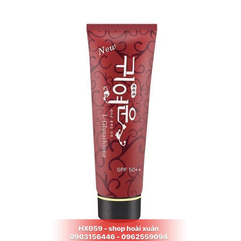 [HCM]Kem dưỡng trắng da toàn thân L Glutathione lựu đỏ spf 50 ++ - HX059