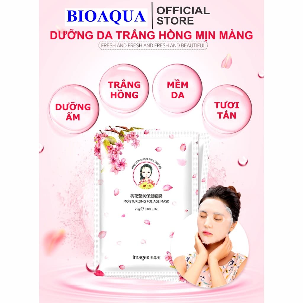 [HCM]COMBO 10 Mặt Nạ Hoa Anh Đào- Mặt Nạ Giấy Dưỡng Da Cấp Ẩm Images kiềm dầu ngừa mụn cực kì hiệu quả