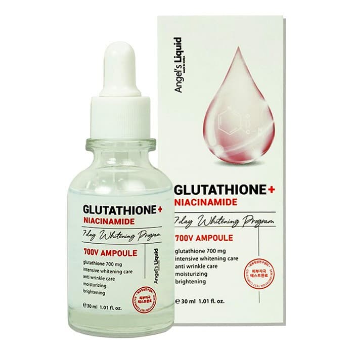 [MẪU MỚI] Huyết thanh Angels Liquid Glutathione + Niacinamide 5% 7 Day Whitening Program 700V-Ampoule 30ml