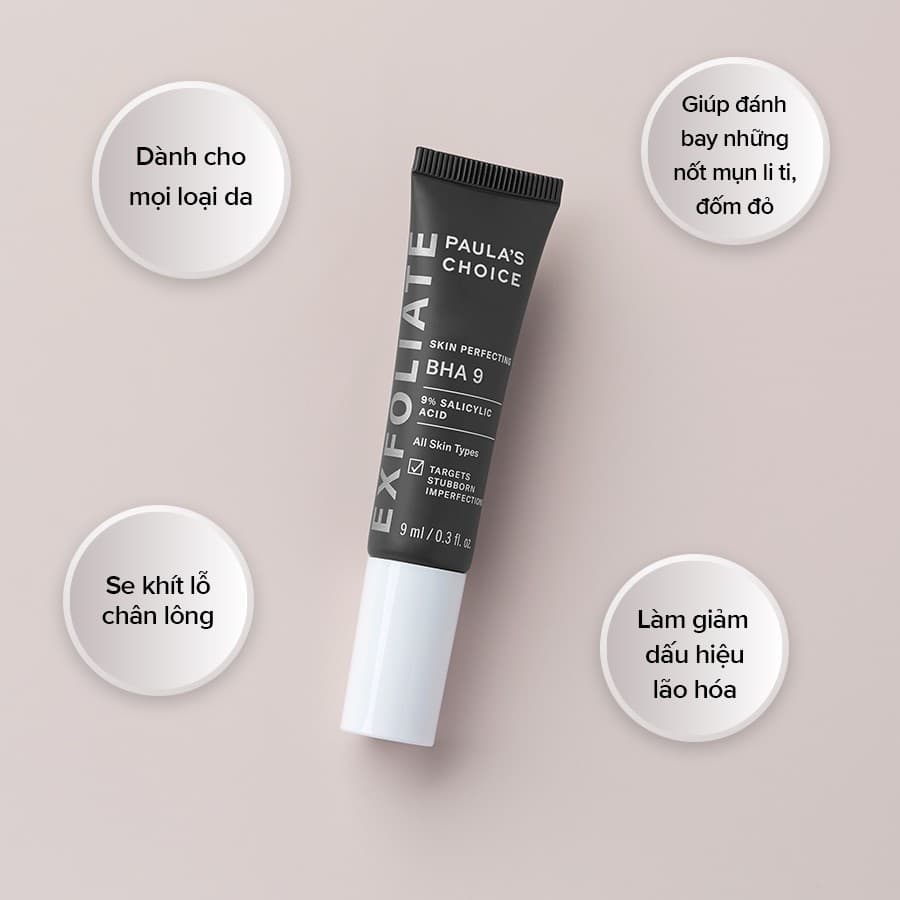 Tinh Chất Salicylic Acid Nồng Độ Cao Giảm Mụn Đầu Đen Cứng Đầu Paulas Choice Skin Perfecting BHA 9