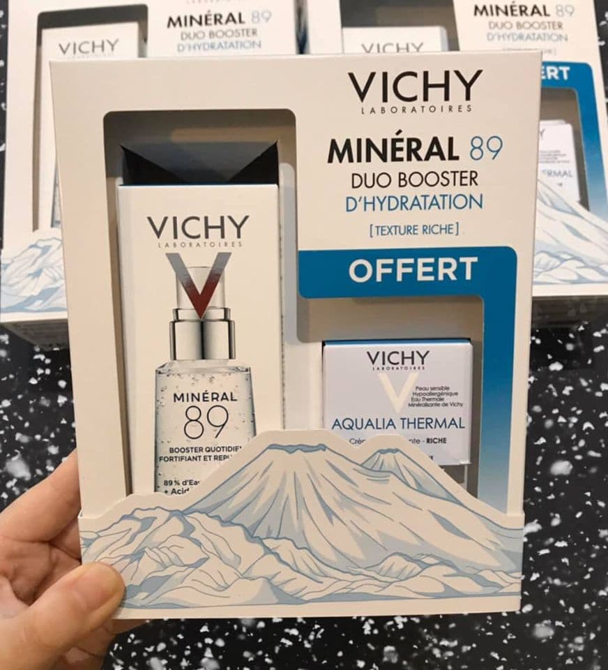 Set Serum Mineral Vichy Mineral89 50ml tặng kem dưỡng 15ml hộp sắt hoặc hộp giấy tùy đợt