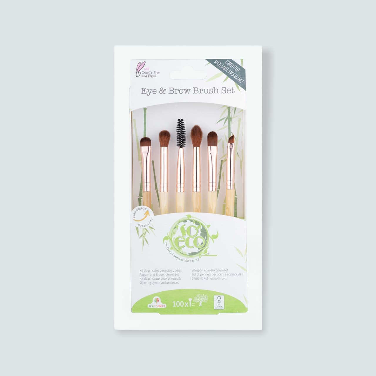 Set cọ trang điểm an to&agraven si&ecircu bền So Eco 6 m&oacuten _ Bill mua tại Anh