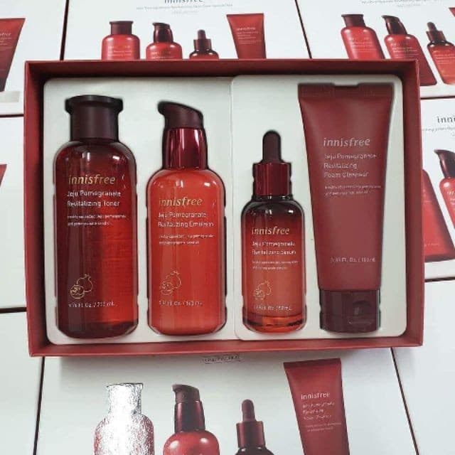 Bộ Innishfree - hàng Auth sét dưỡng da trẻ hóa Innisfree đỏ lựu cam kết hàng đúng mô tả chất lượng đảm bảo an toàn đến sức khỏe người sử dụng đa dạng mẫu mã màu sắc kích cỡ