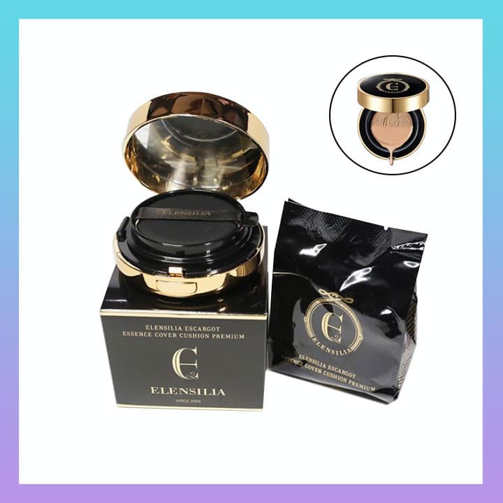 [HCM]Phấn nước thế hệ mới Elensilia Escargot Essence Cover Cushion Premium
