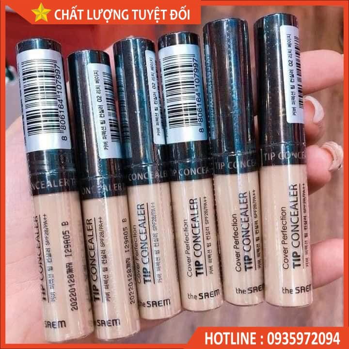 Kem Che Khuyết Điểm The Saem Cover Perfection Tip Concealer (6.5g)