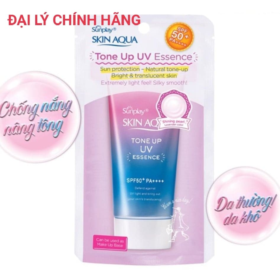 Kem chống nắng kiềm dầu nâng tông Sunplay Skin Aqua Tone Up UV Milk 50g