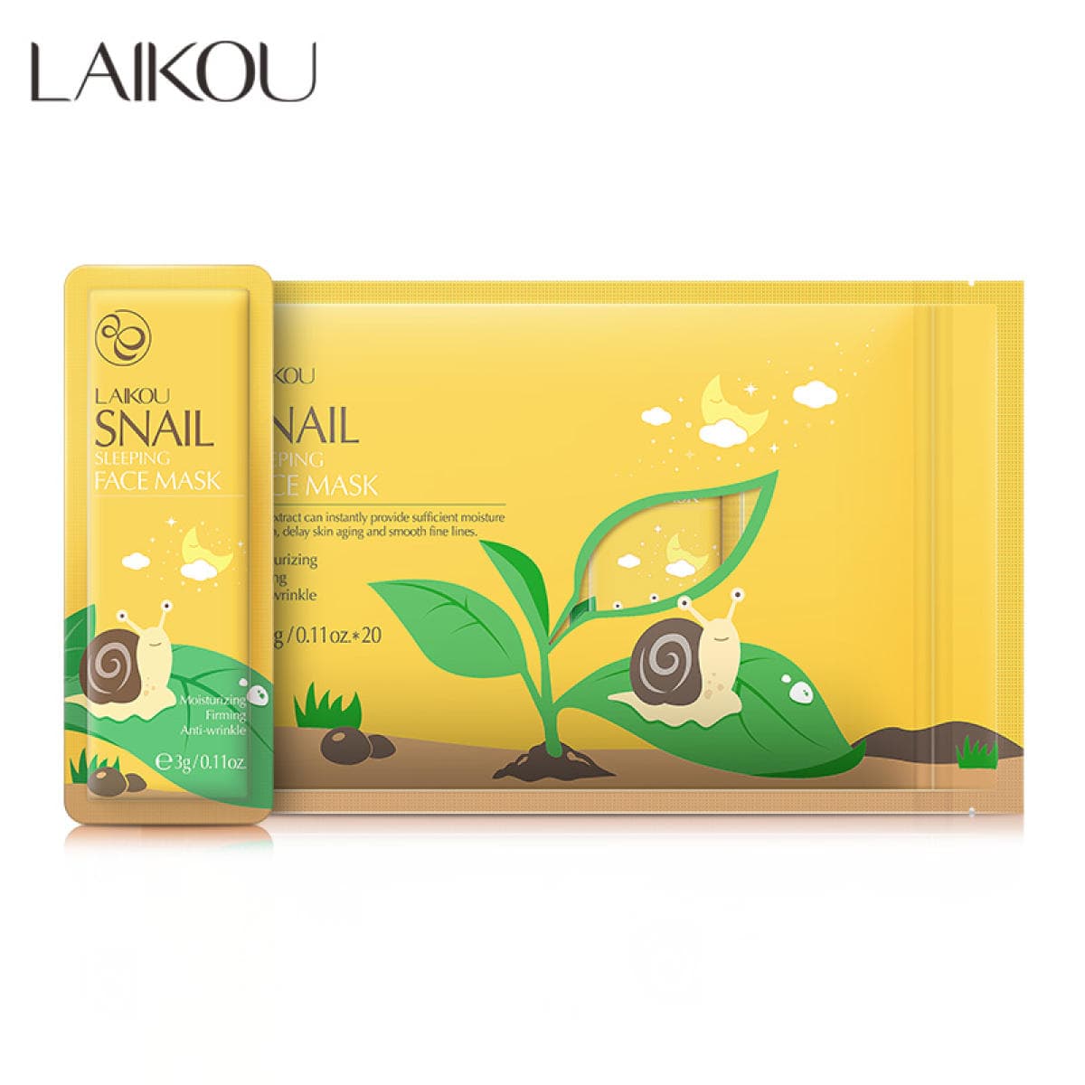 [HCM]Mặt Nạ Ngủ Ốc Sên Snail Laikou Dưỡng Da Làm Trắng Giảm Mụn
