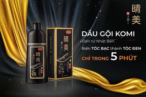 [HCM](Hàng Chính Hãng) Dầu gội phủ bạc Komi Nhật