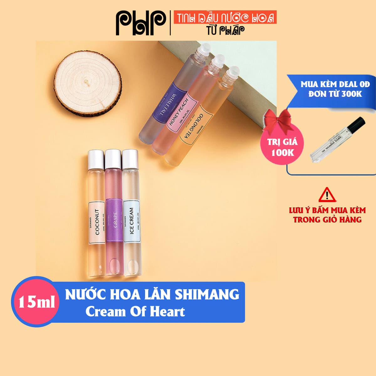 [TPHCM] Nước Hoa Nam Nữ Dạng Lăn Shimang 15ML Dream Siêu Dễ Thương