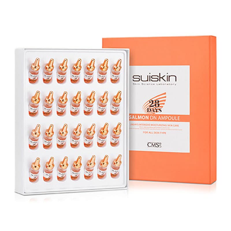 [HCM]Tế bào gốc DNA Trứng Cá Hồi Trị mun tái tạo phục hồi da Suiskin Salmon DN Ampoule 28 days Hàn Quốc