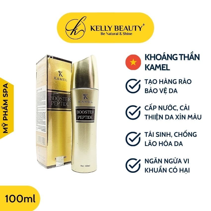 Khoáng Thần Booster Peptide 100ml KAMEL – Tăng Cường Khả Năng Giữ Ẩm Dưỡng Da Trắng Sáng Mềm Mịn | Kelly Beauty