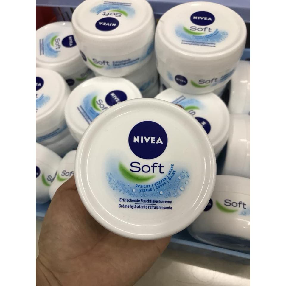 [ HÀNG ĐỨC ] Kem dưỡng ẩm Nivea Soft Kem Nivea Gel dưỡng ẩm Nivea [ HÀNG ĐỨC CHÍNH HÃNG ] giảm khô da viêm da tạo độ ẩm chống nẻ da mịn màng 200ml