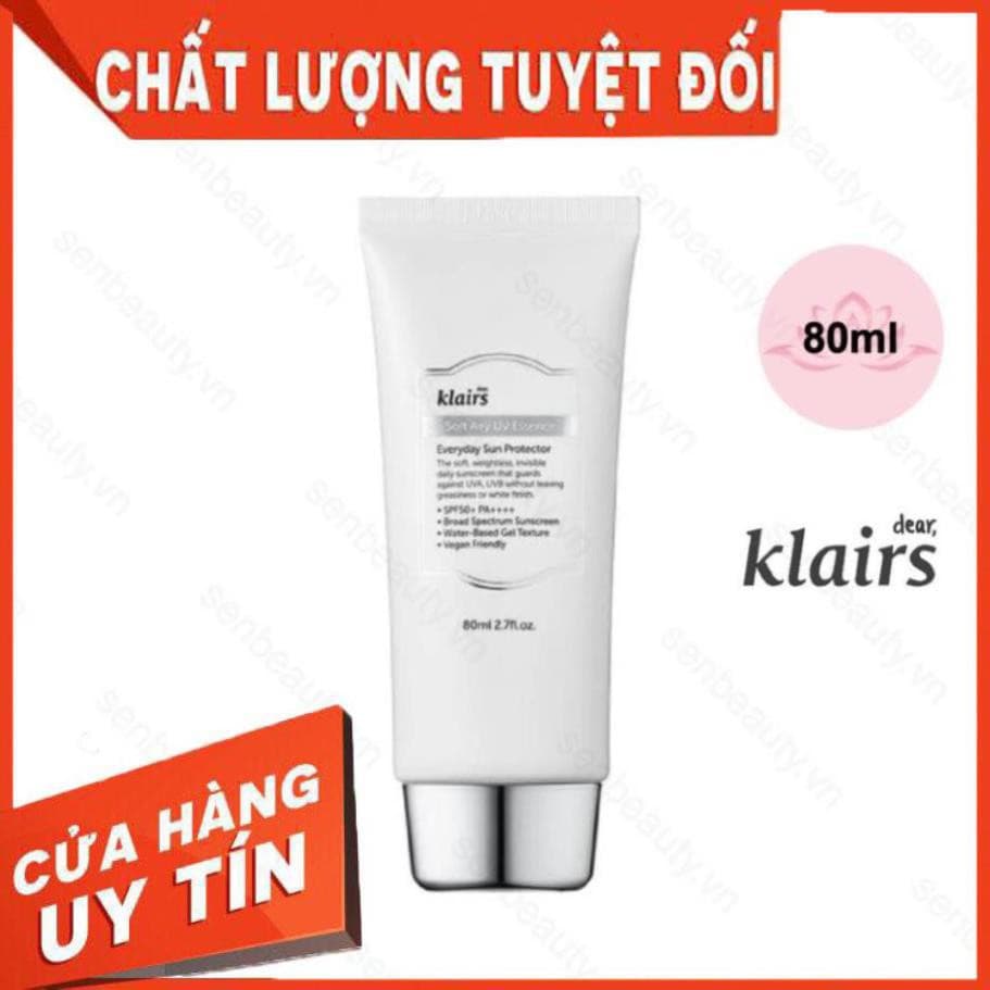 [HCM][Freeship] Kem Chống Nắng Cho Da Nhạy Cảm Body Toàn Thân KLAIRS Soft Airy UV Essence 80ml Chính Hãng