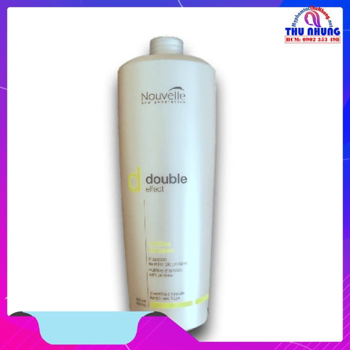 [HCM]Dầu gội Keratin Nouvelle Double Effect Nutrịtive thao duoc cho tóc khô hư tổn 1000ml