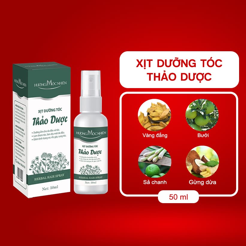 Xịt Dưỡng Tóc Kích Thích Mọc Tóc Giảm Xơ Rối Gãy Rụng - Hương Mộc Nhiên 50ml