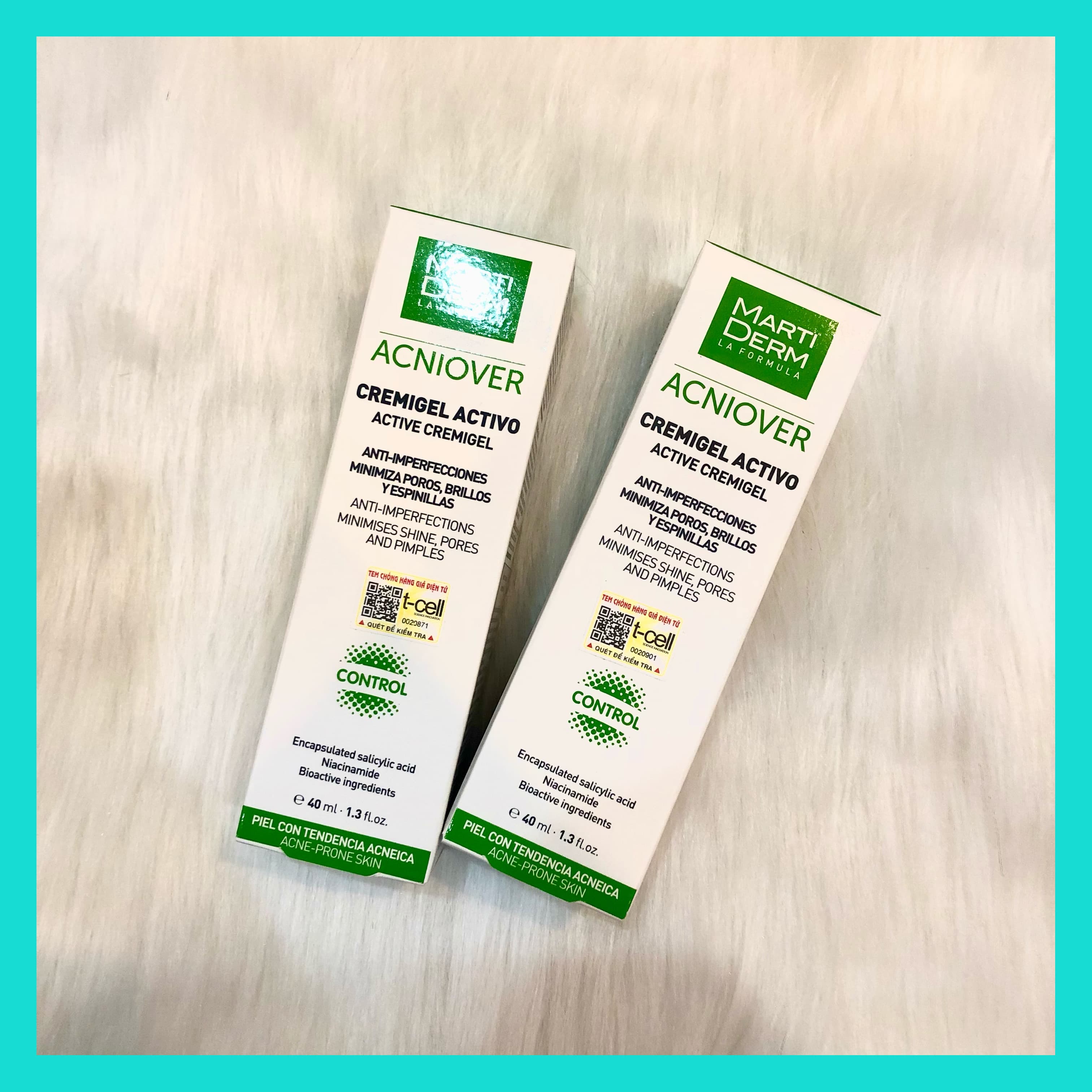 [HÀNG CÔNG TY] Martiderm Acniover Cremigel Active - Kem Dưỡng Giảm Mụn Điều Tiết Bã Nhờn Se Khít Lỗ Chân Lông 40ml