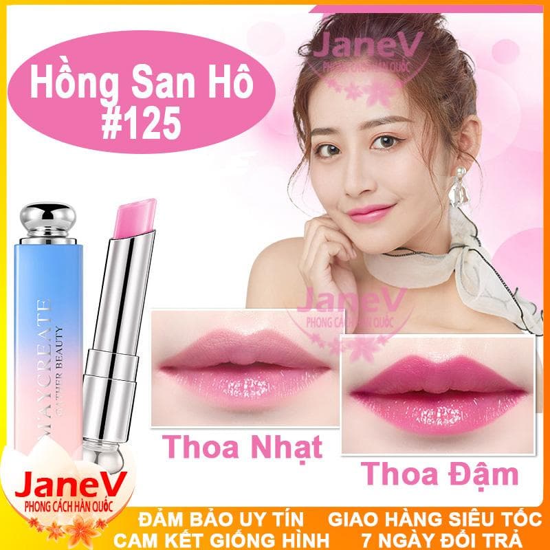 [HCM]Son Môi Đổi Màu Dưỡng Ẩm Maycreate MCE116