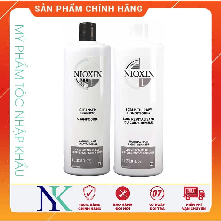 [HCM]Dầu Gội Xã Nioxin Chống Rụng Tóc (Hệ Thống 1) 1000Ml