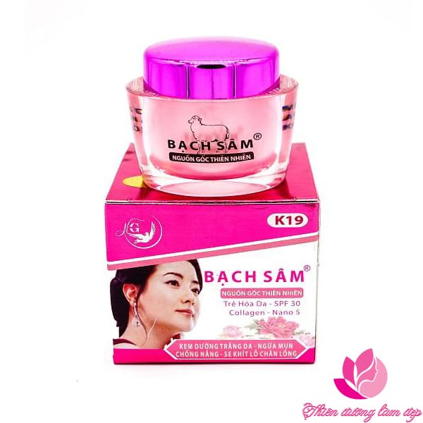 [HCM]Kem dưỡng trắng da Ngừa mụn Chống nắng Se khít lỗ chân lông K19 BẠCH SÂM - 15g