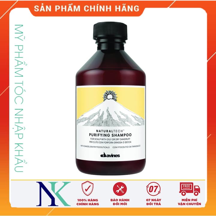 [HCM]Dầu Gội Cho Da Đầu Bị Gàu Davines Purifying Shampoo 250Ml