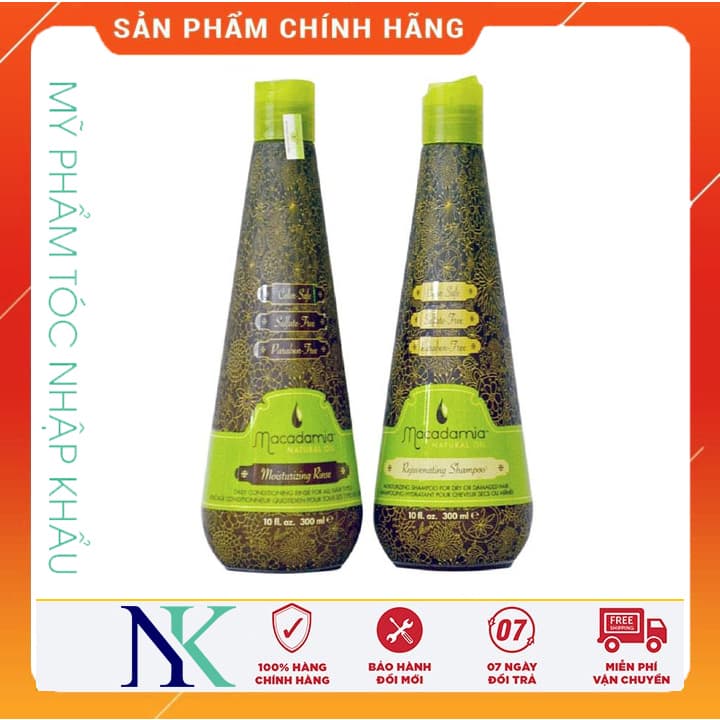 [HCM]Cặp Dầu Gội Xã Trẻ Hóa Tóc Macadamia Siêu Mượt 300Ml