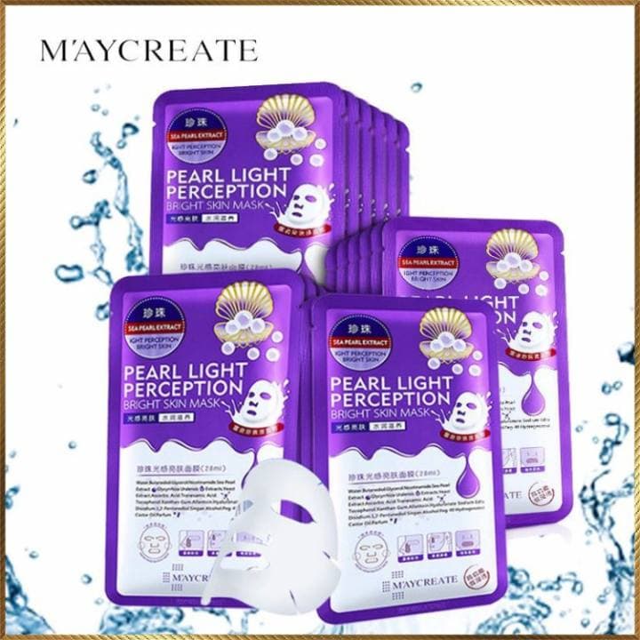 Bộ 20 miếng mặt nạ đắp mặt siêu cấp ẩm MayCreate HA Xanh Hyaluronic Acid Super Smooth Moisture Mask