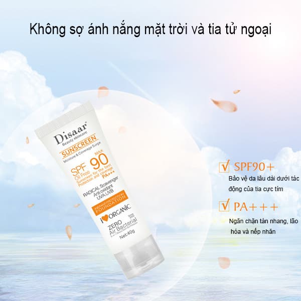 Kem chống nắng bảo vệ da toàn diện Dissar UV Sunblock Cream SPF 50+ PA+++ 70 ml.