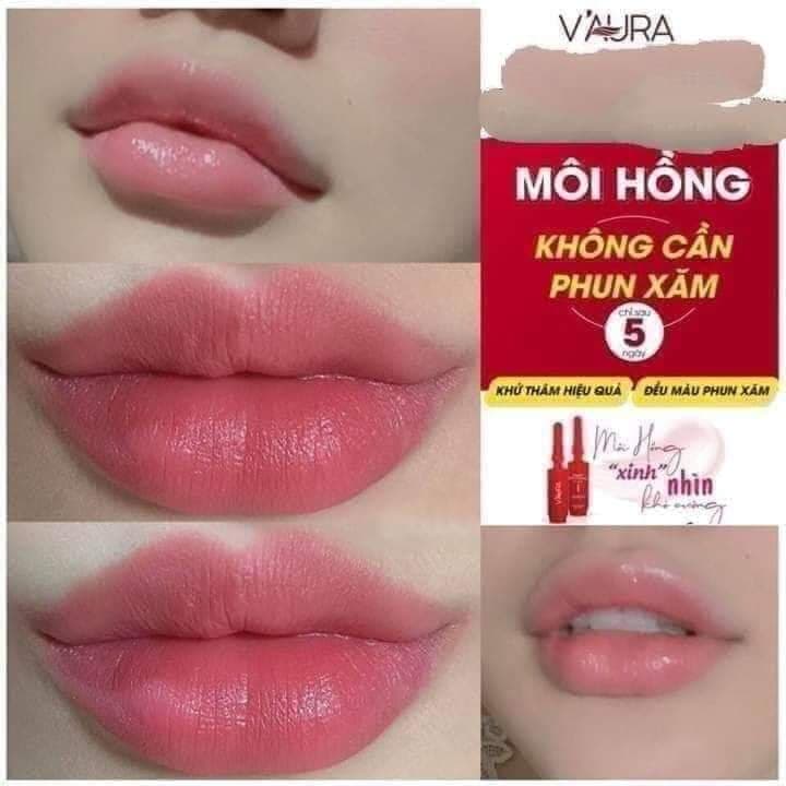 COMBO 2 SERUM CẤY MÀU MÔI VAURA LOẠI BỎ THÂM MÔI BẨM SINH - CÔNG NGHỆ HÀN QUỐC