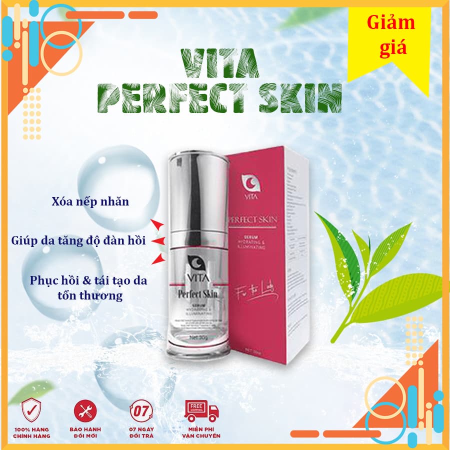 [HCM]Serum - VITA PERFECT SKIN | Xóa Nếp Nhăn - Tăng Độ Đàn Hồi Da - Dưỡng Ẫm Da
