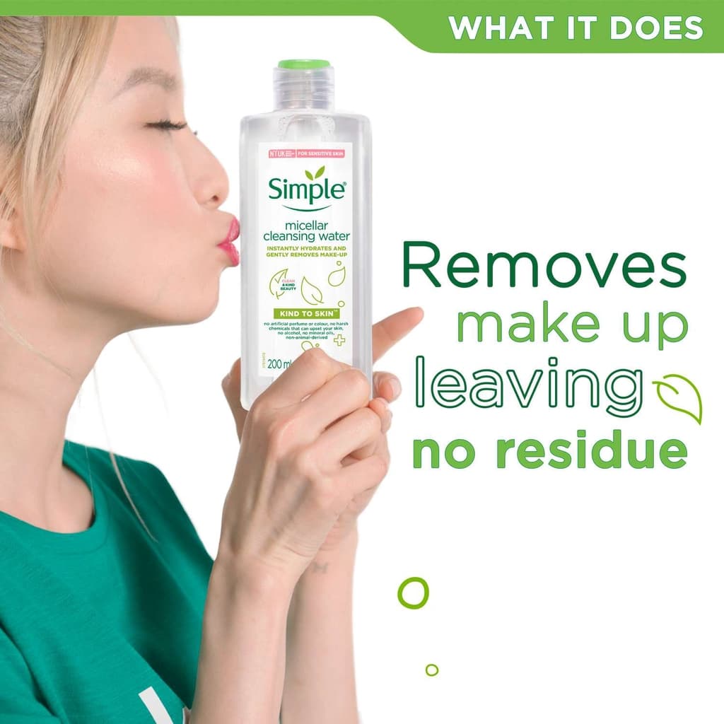 Nước tẩy trang Simple Kind to Skin Micellar Cleansing Water