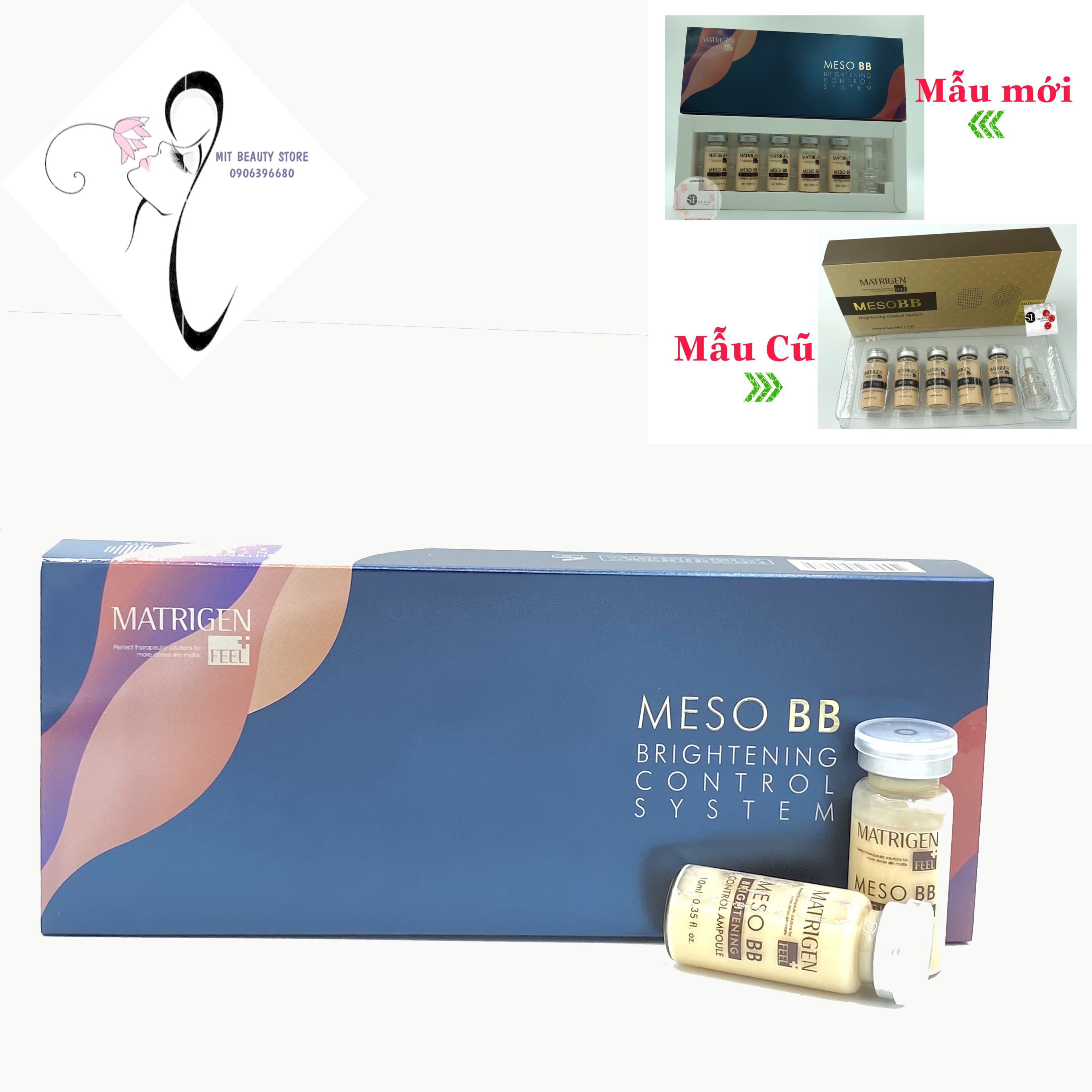 [HCM]Hộp 5 lọ Serum cấy phấn MESO BB MATRIGEN  Hàn Quốc lọ 5ml dùng trong spa mesowhite BB mẫu mới