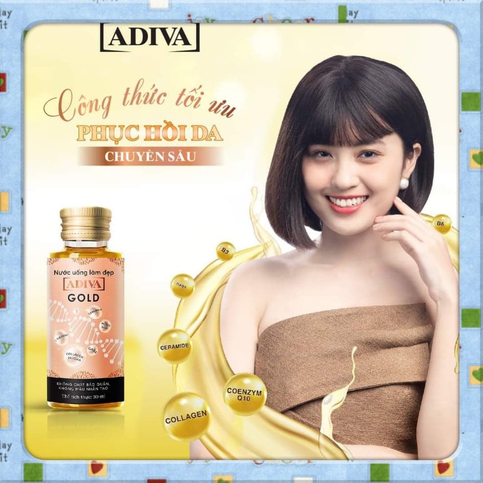 [HCM]??COMBO 2 HỘP CAO CẤP?? 2 Hộp Nước Uống Đẹp Da ADIVA GOL Dưỡng Da - Nước Uống Đẹp Da ADIVA GOL Từ Collagen Ngừa Khô Sạm Ngừa Nếp Nhăn Đẹp Da Căng Bóng Mềm Mướt Mịn Màng - Hộp 14 Lọ