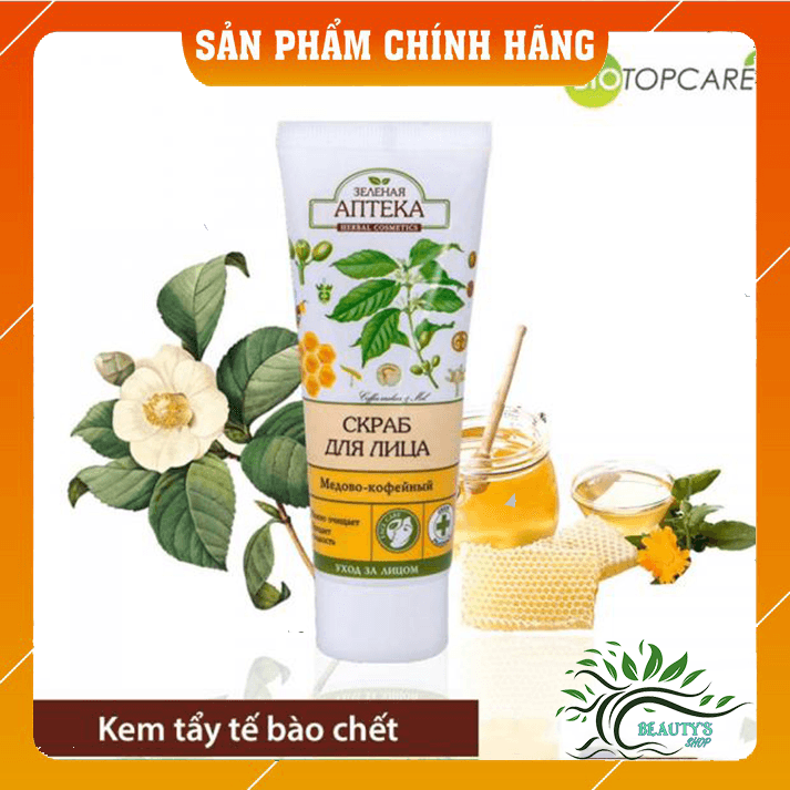 [Chính Hãng] Kem Tẩy Da Chết Biotopcare 75ml - Tặng kèm mặt nạ dưỡng trắng da cao cấp