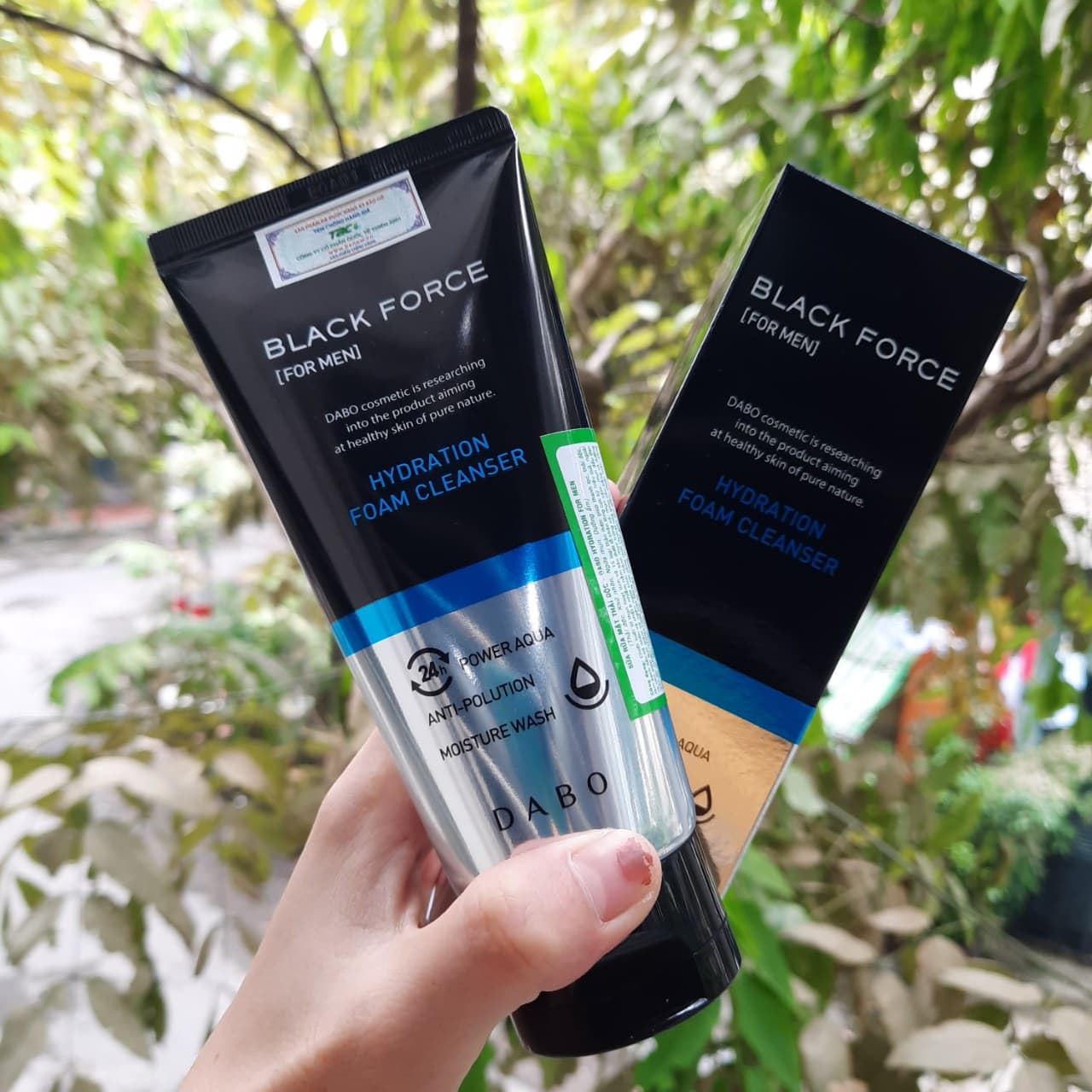 Sữa rửa mặt Nam Dabo Black Fore Hydration thải độc ngừa mụn Hàn Quốc 120ml