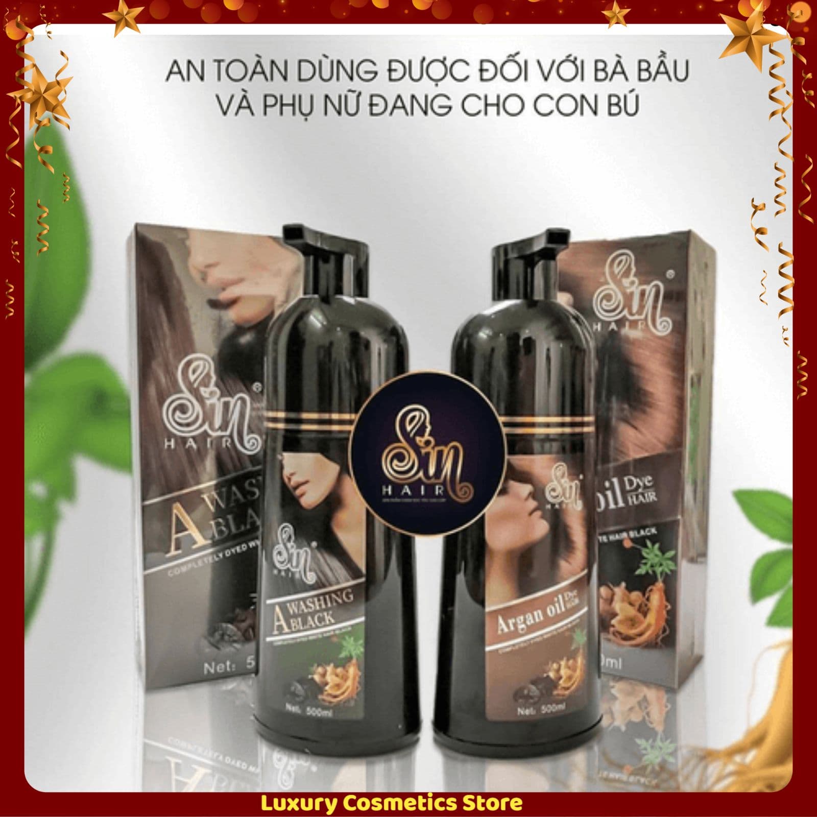 Dầu gội phủ bạc nhân sâm SIN HAIR Nhật Bản Chính hãng