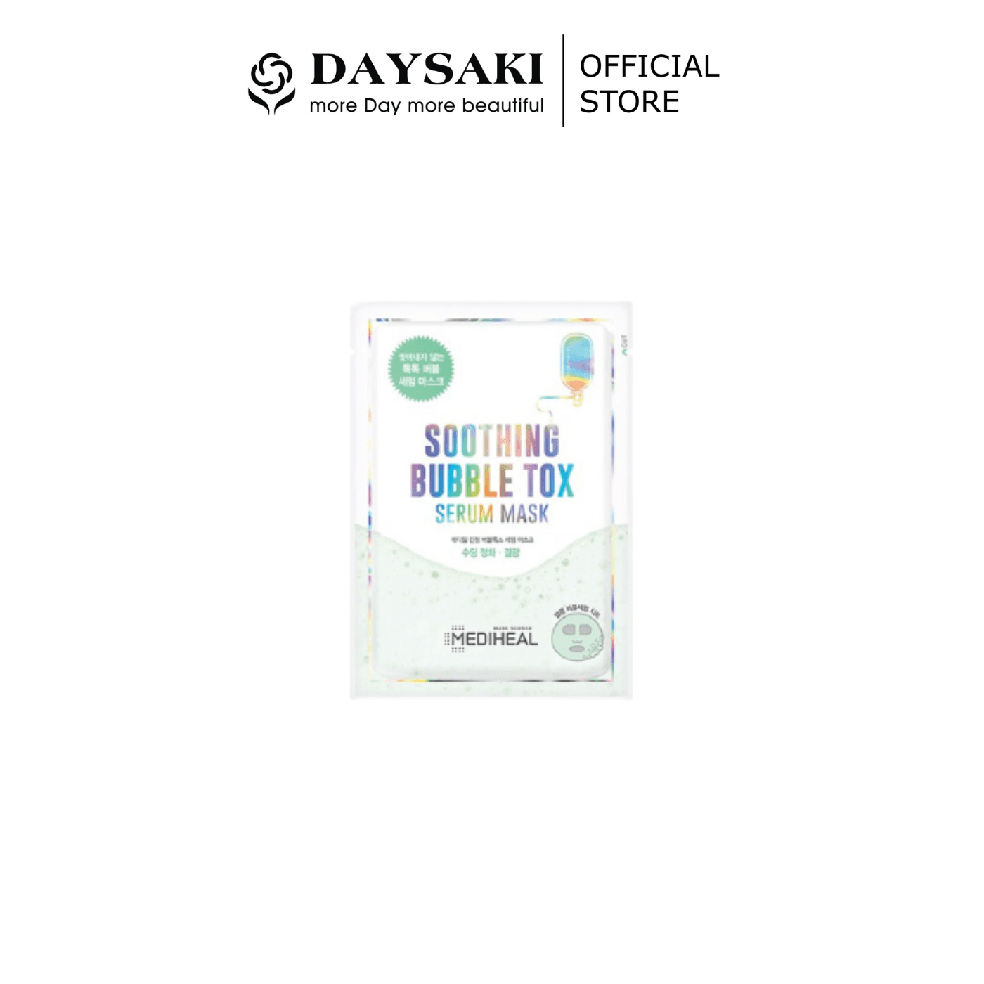 [HCM]Mediheal Mặt Nạ Sủi Bọt Thải Độc Cấp Ẩm Làm Dịu Da Soothing Bubble Tox Serum Mask 25ml