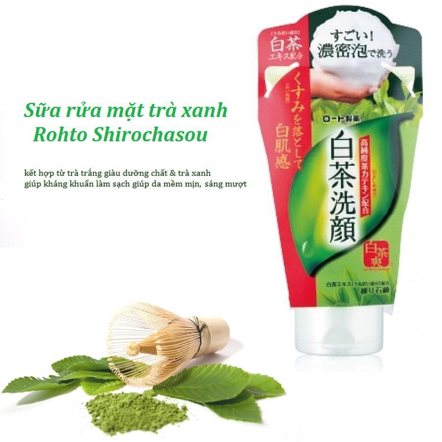 [HCM]Shirochasou Kem Rửa Mặt Chiết Xuất Trà Trắng (120g)
